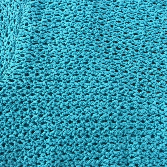 Free People Beach Blue Cropped Knit Cardigan - Picture 12 of 12